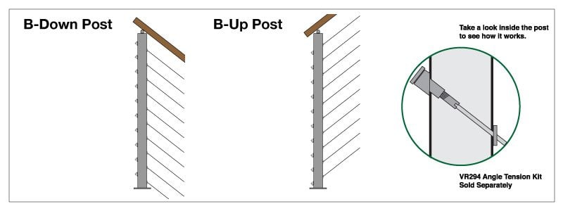 B Post Up & Down Surface Mount