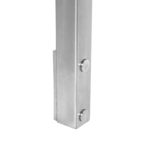 slim side mount cable railing post