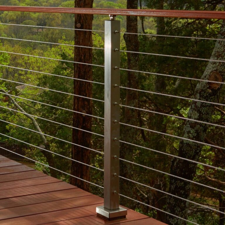 Cable Railing Posts | Pre-Drilled Aluminum & Stainless Steel Posts ...