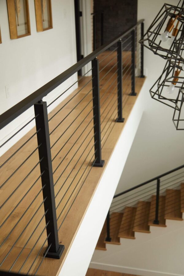 Black Horizotal Railing Onyx Rod Railing Viewrail