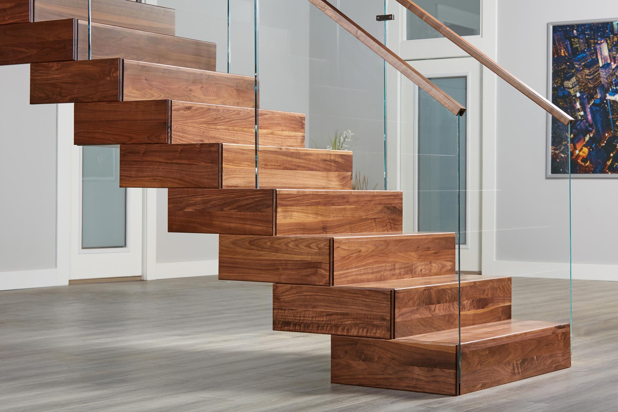 Viewrail Floating Stairs And Modern Railing For Stairs