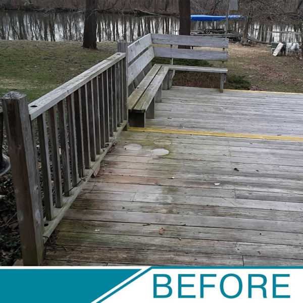Best Treatment for Old Wood Deck Clean & Stain