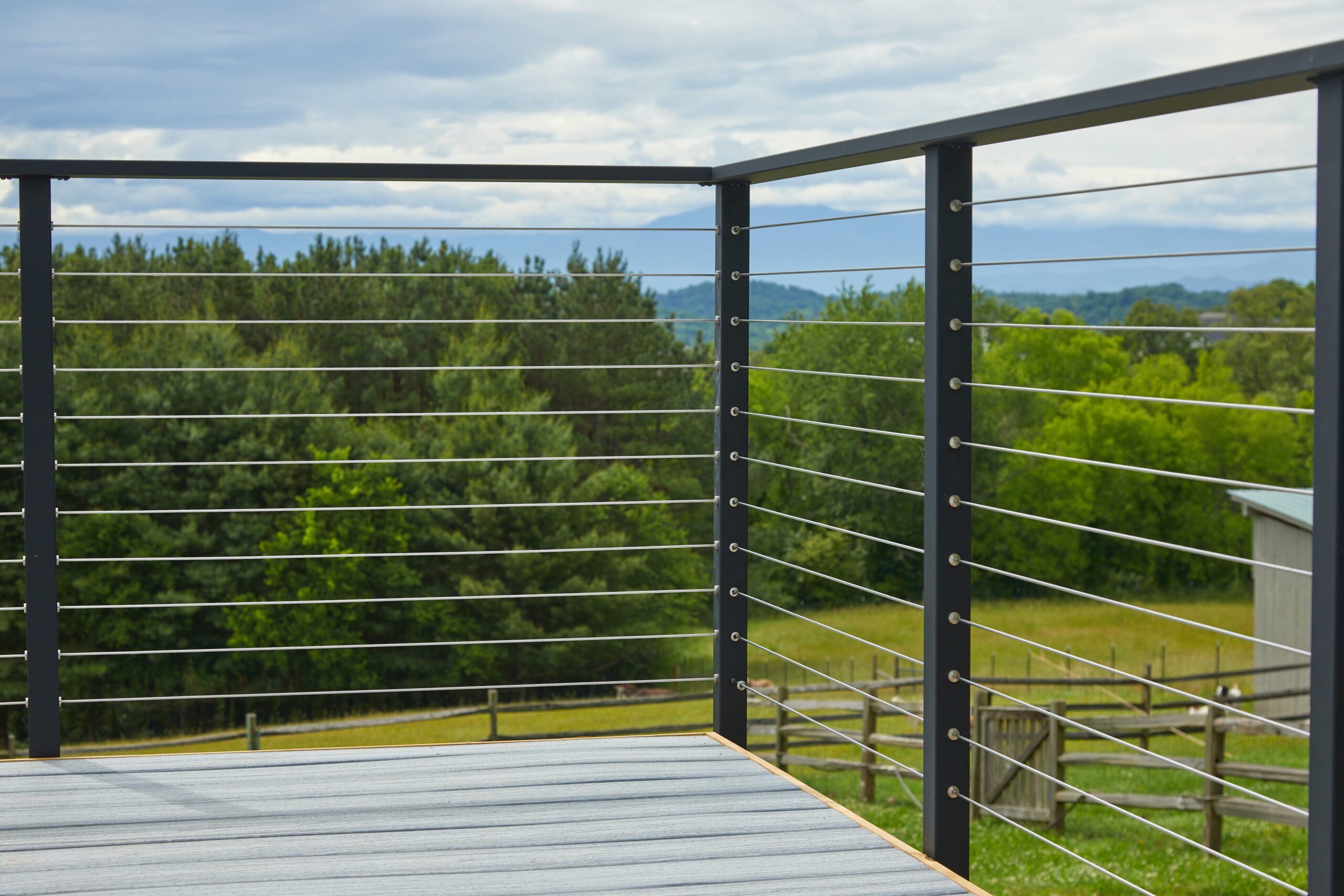 Cable Railing for a Modern Farmhouse - Viewrail