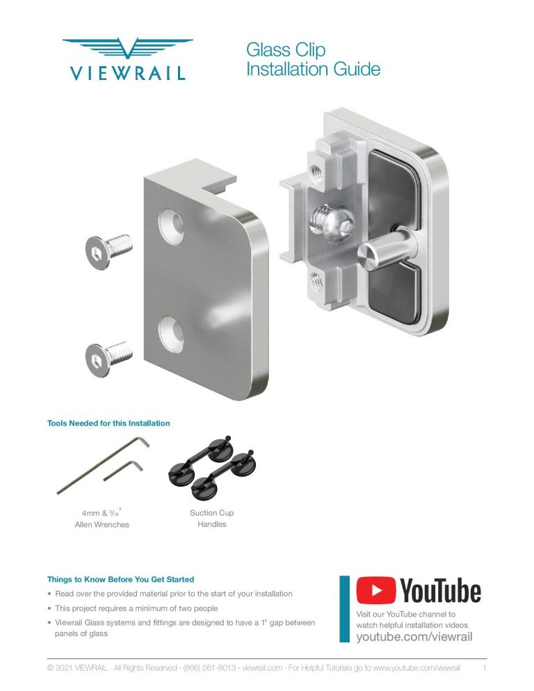 Glass Clip Clamps For Glass Panels Viewrail