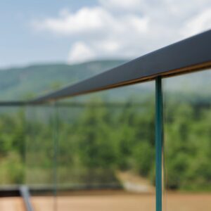 Modern Glass Railing in the Virginia Woods - Viewrail