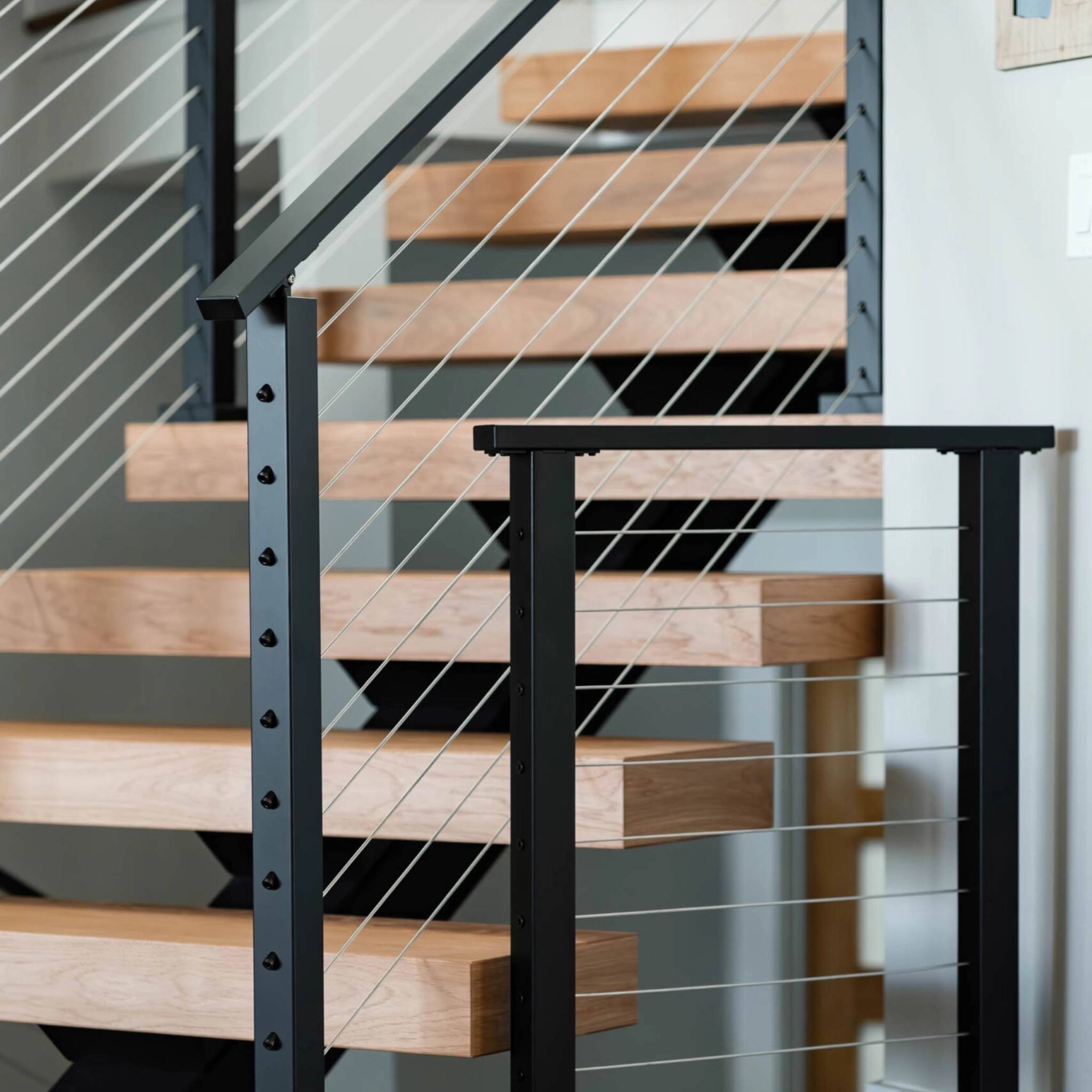 Express railing on FLIGHT Mono stairs.