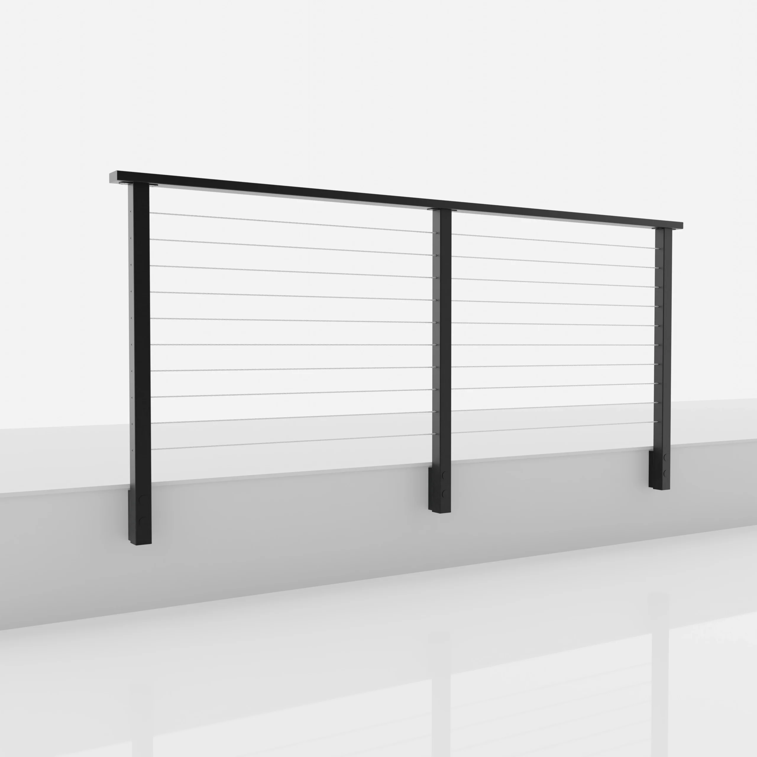 An 8 foot section of black Side Mount Express